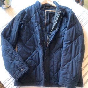 J. Crew Quilted Sussex Mens Primaloft Jacket - Navy Blue